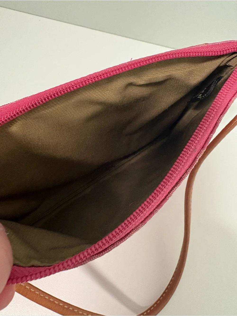 Coach Y2K Pink Signature Soho Buckle Flap Wristlet
